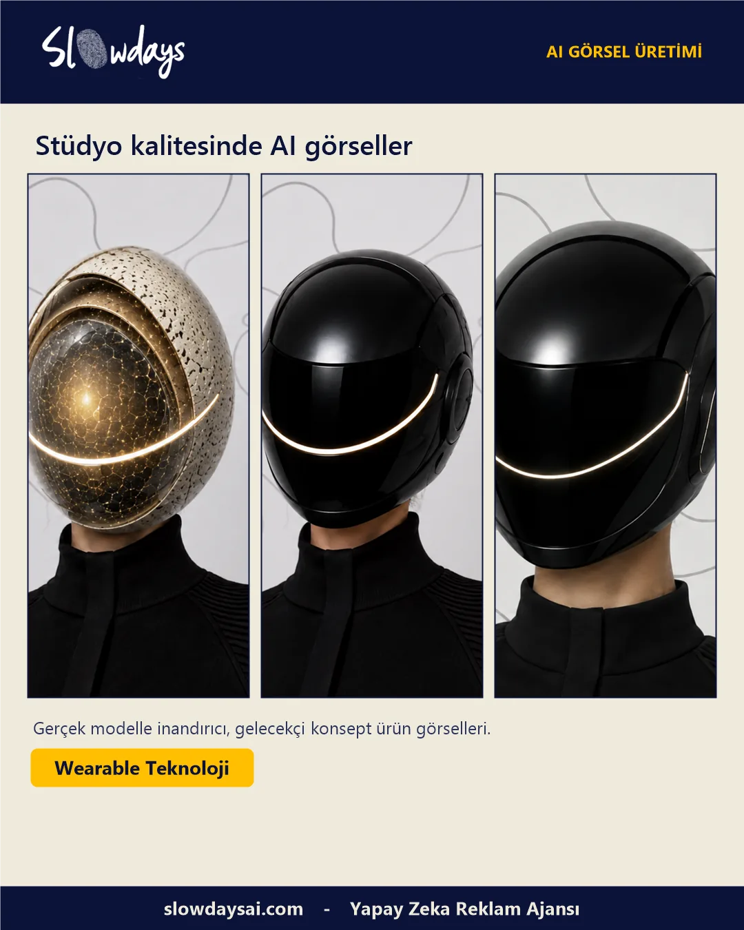 Wearable Teknoloji — AI ile üretilmiş ürün görselleri örneği